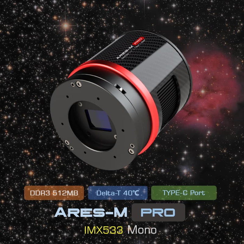 Player One Ares-M Pro Mono IMX533 Cooled Astrophotography Camera
