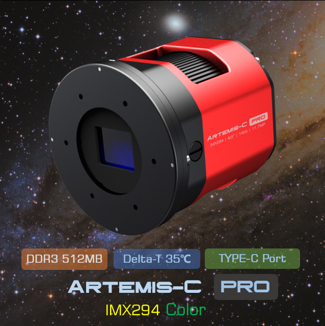 Player One Artemis-C Pro Color IMX294 Cooled Astrophotography Camera