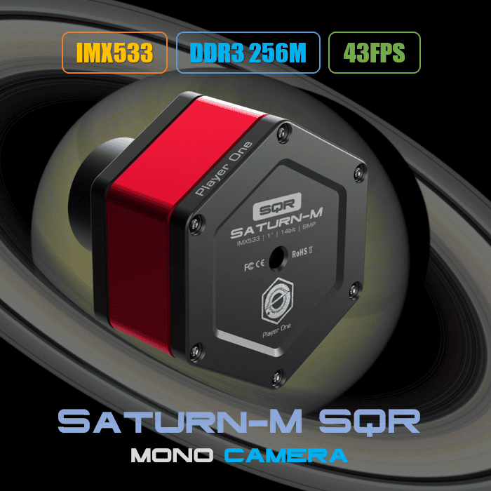 Player One Saturn-M SQR IMX533 Mono Planetary Camera
