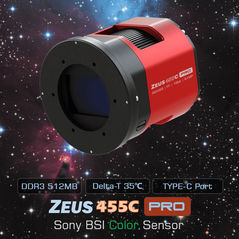 Player One ZEUS 455C Pro Color Cooled Astrophotography Camera