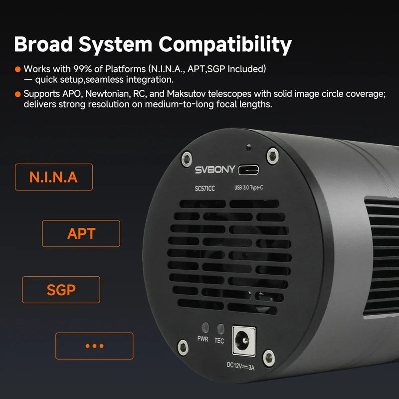 SVBONY SC571CC APS-C Color Cooled Astronomy Camera