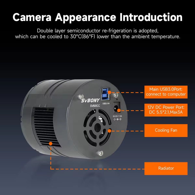 SVBONY SV605CC Cooled Color OSC Camera IMX533