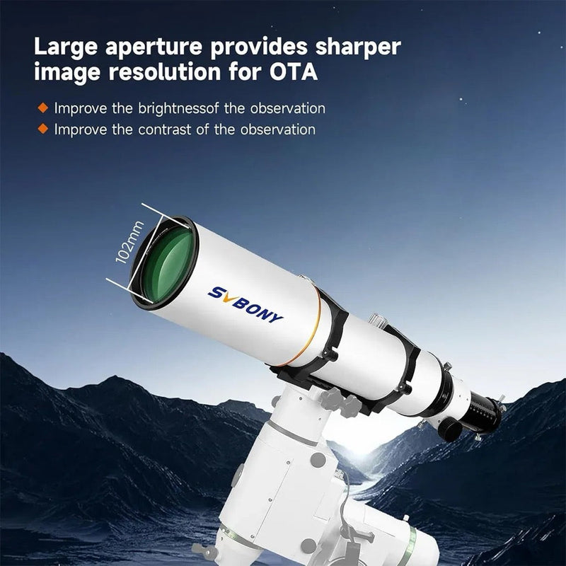 SVBONY SV503 102mm f/7 ED Doublet Refractor Telescope OTA