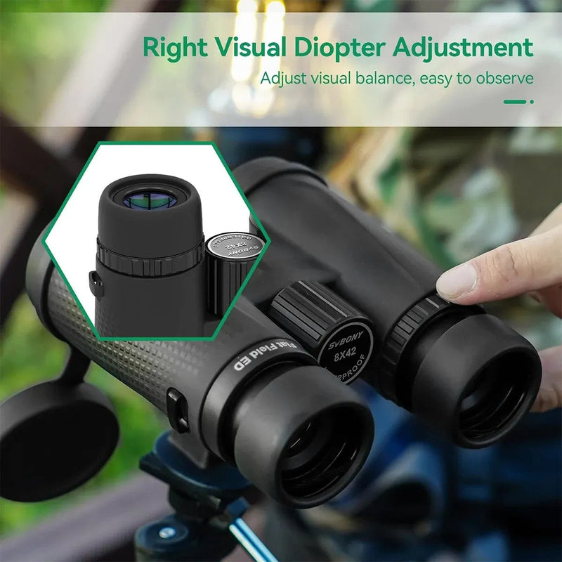 SVBONY SA205 8x42 ED Flat-Field Binoculars