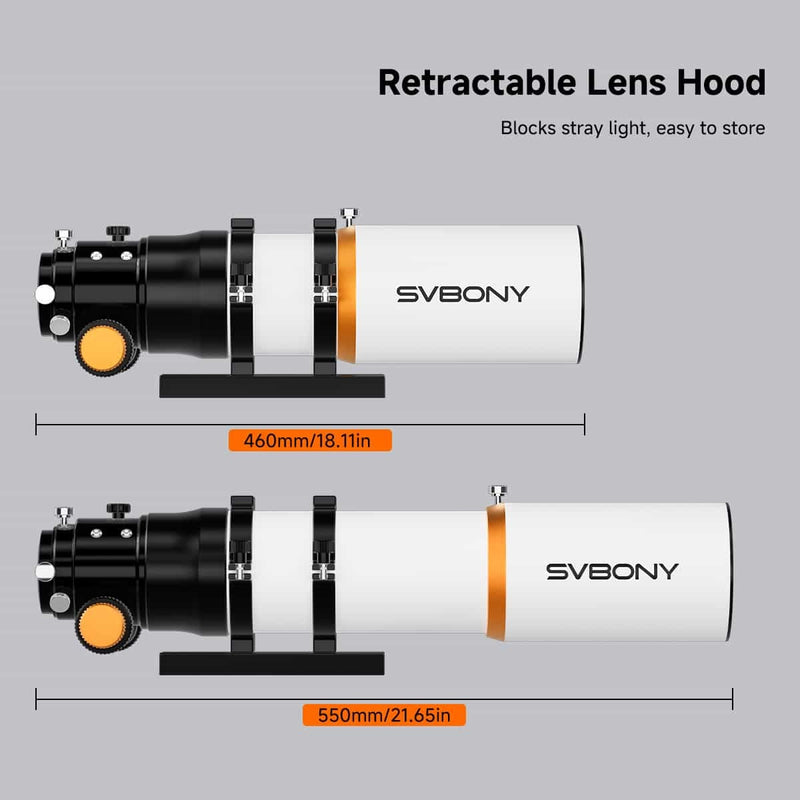 SVBONY SV503 70mm f/6.78 Quadruplet ED Flatfield Refractor Telescope OTA