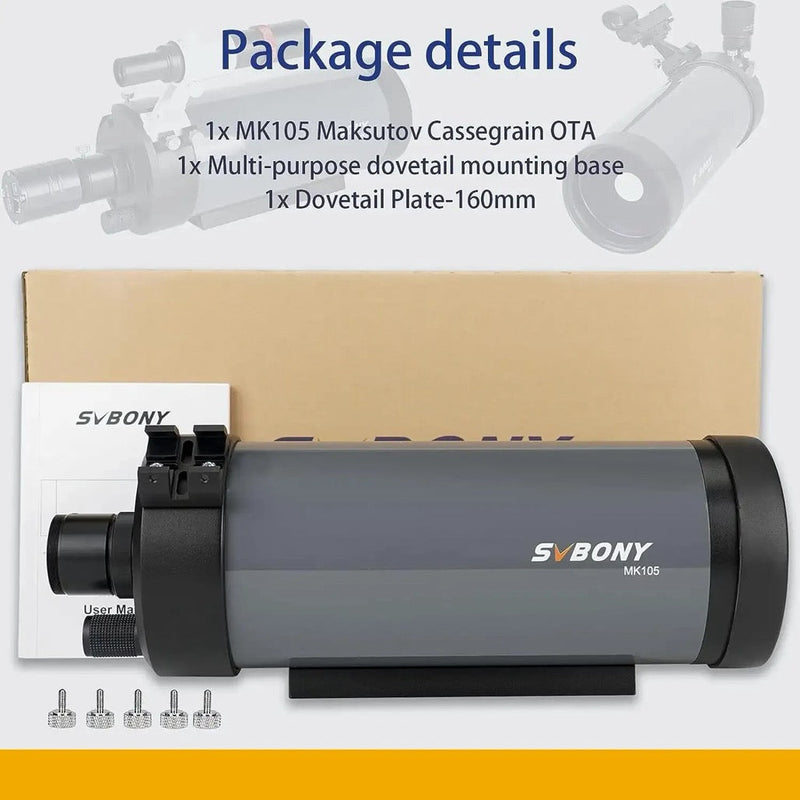 SVBONY MK105 105mm Maksutov-Cassegrain Telescope OTA