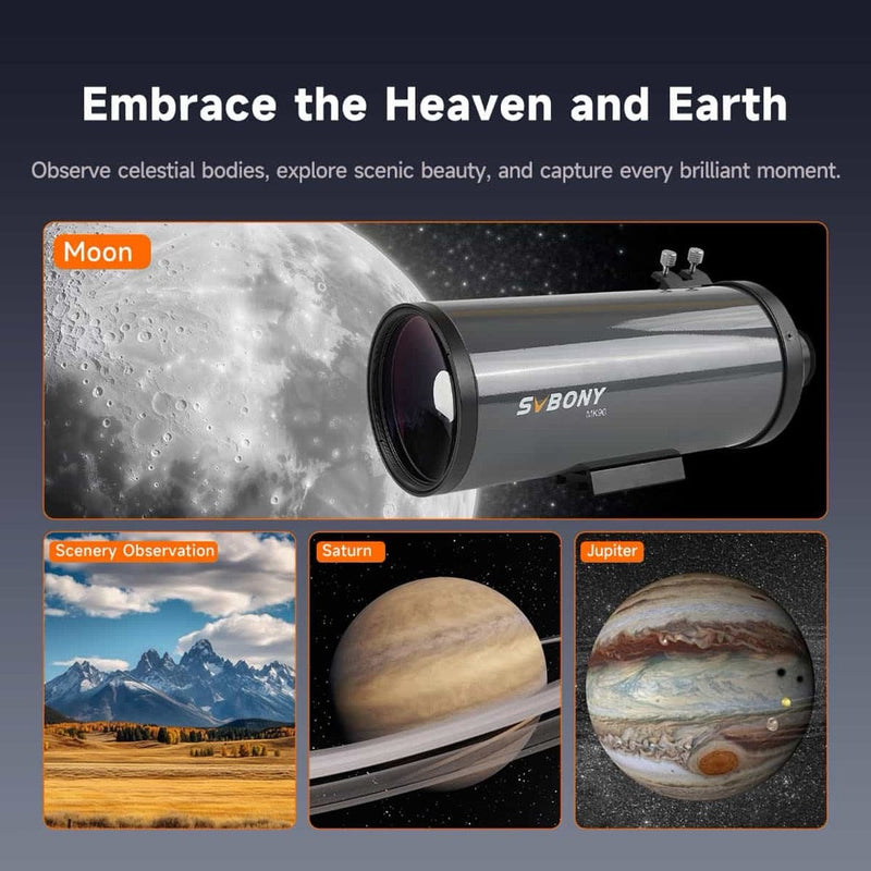 SVBONY MK90 90mm Maksutov-Cassegrain Telescope OTA