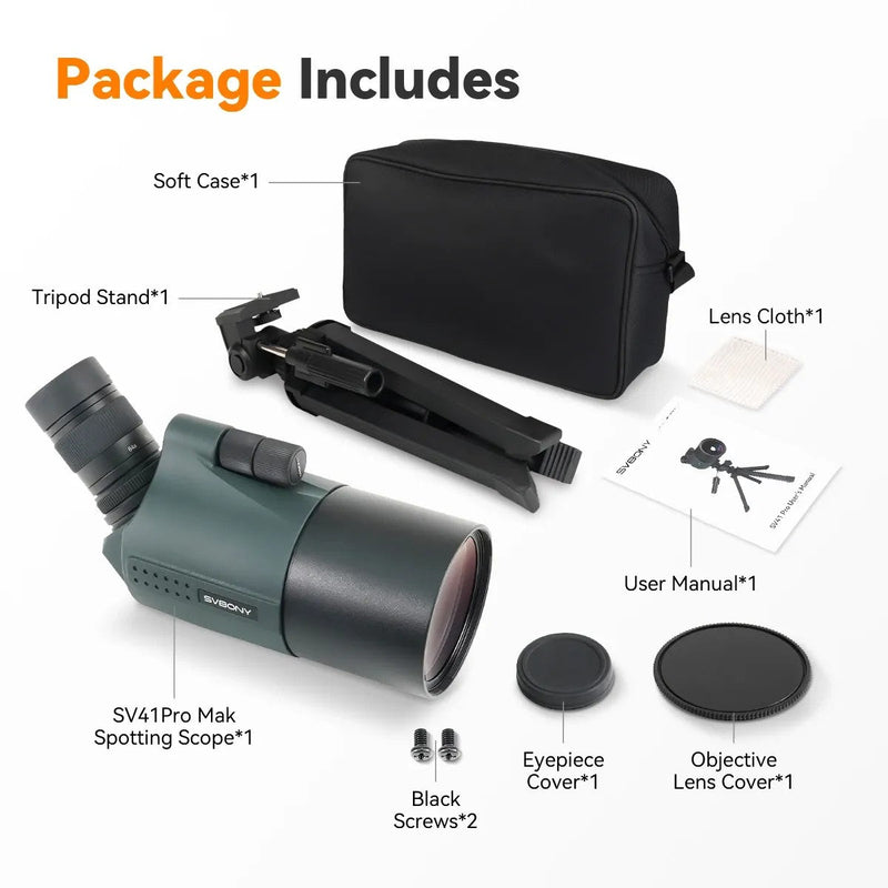 SVBONY SV41 Pro 28-84x80 Mak Spotting Scope