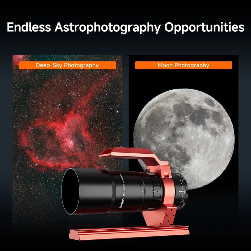 SVBONY SV545 45mm f/4.5 203mm Petzval Refractor Astrograph Lens