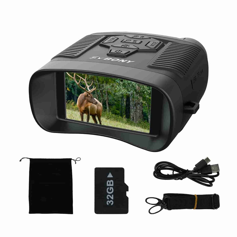 SVBONY SA206 Digital Night Vision Infrared Binoculars - Black
