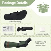 SVBONY SA412 20-60x80 Spotting Scope