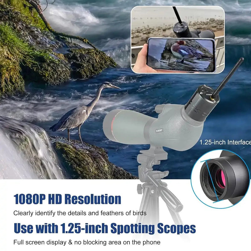 SVBONY SC001 WiFi Camera for Spotting Scopes and Telescopes