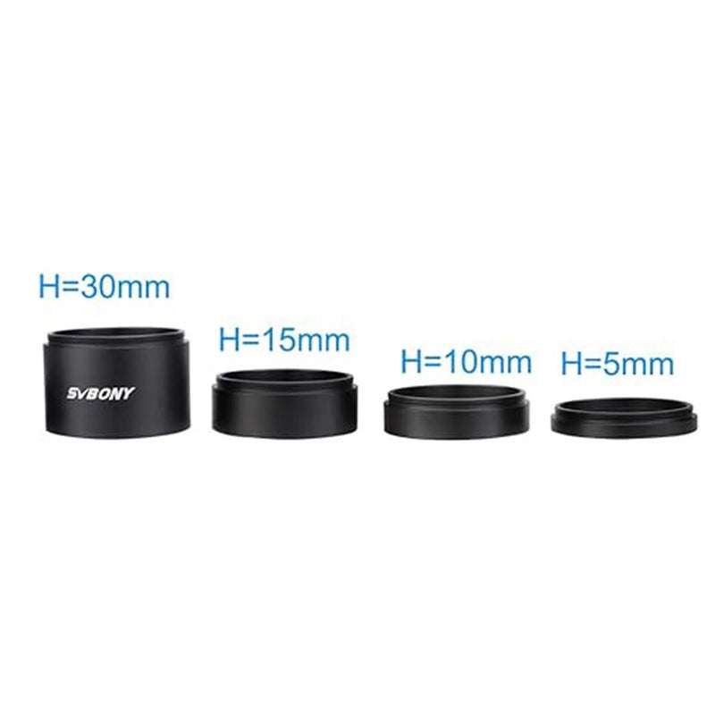 SVBONY SV119 M48x0.75 Extension Tube Kit (5mm, 10mm, 15mm, 30mm)