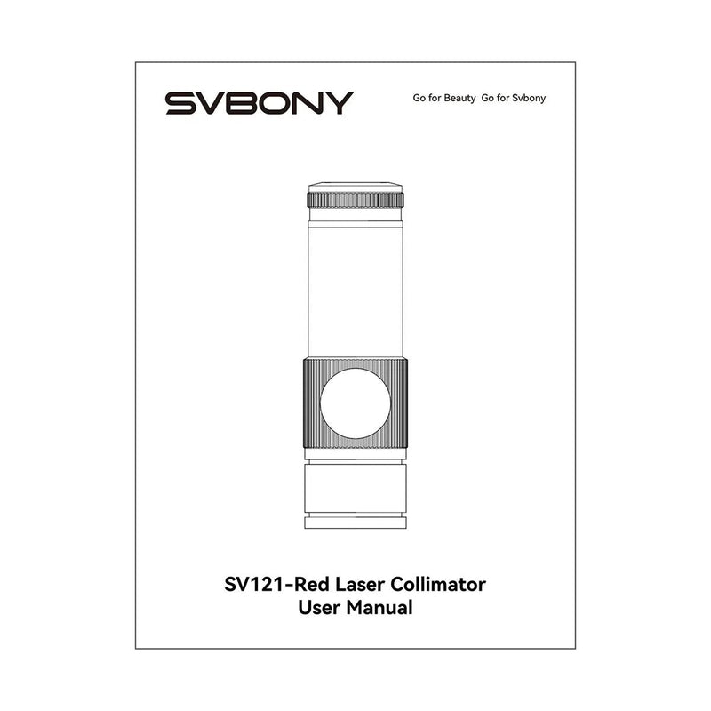 SVBONY SV121 Red Laser Collimator - 1.25"