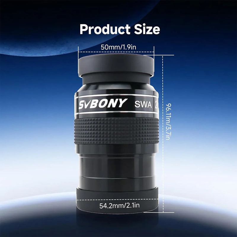 SVBONY SV154 26mm 70° SWA Super Wide Angle Eyepiece - 2"