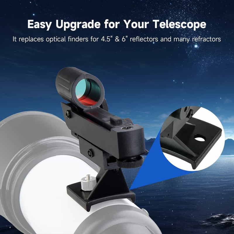 SVBONY SV179 Red Dot Finder Scope with Two-Hole Fixing Base