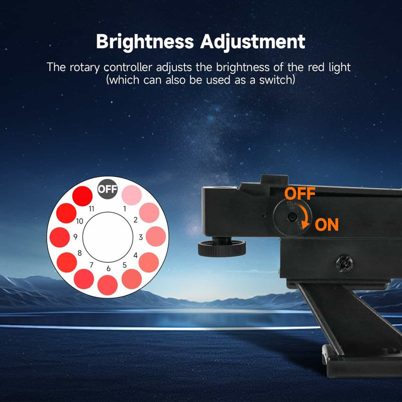 SVBONY SV179 Red Dot Finder Scope with Two-Hole Fixing Base