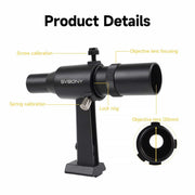 SVBONY SV182 6x30 Straight Correct-Image Finder Scope with Bracket