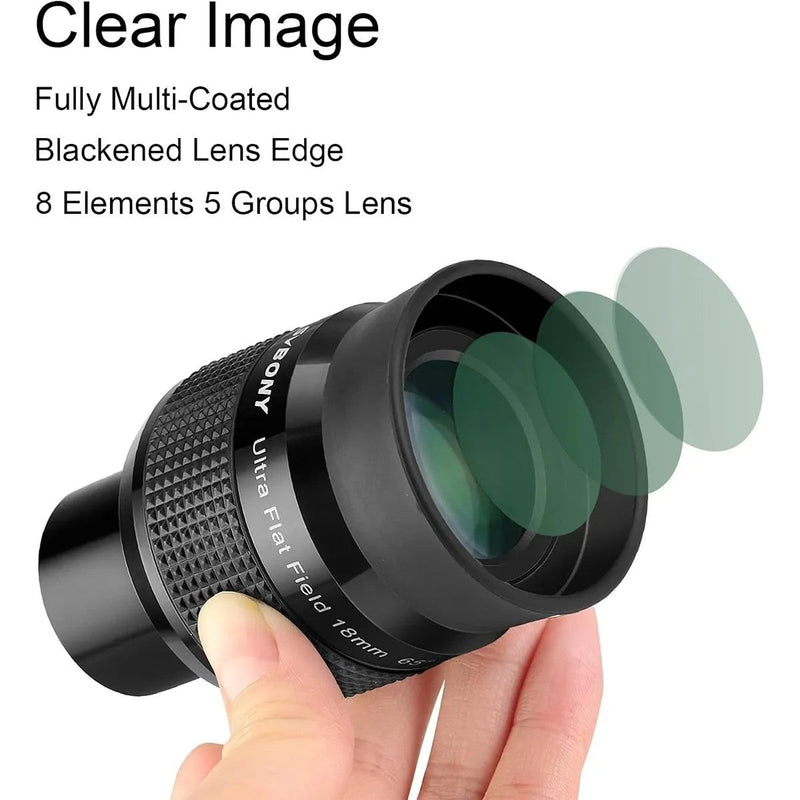 SVBONY SV190 UF Ultra Flat Field Eyepiece FMC 10mm 1.25inch