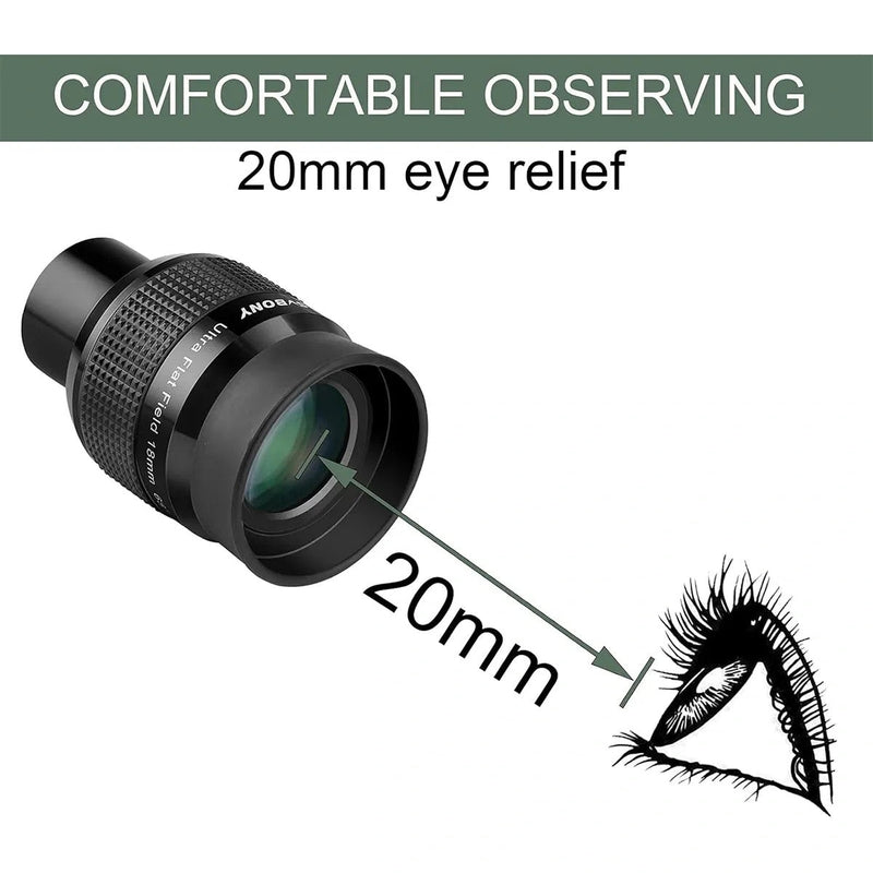 SVBONY SV190 UF Ultra Flat Field Eyepiece FMC 10mm 1.25inch