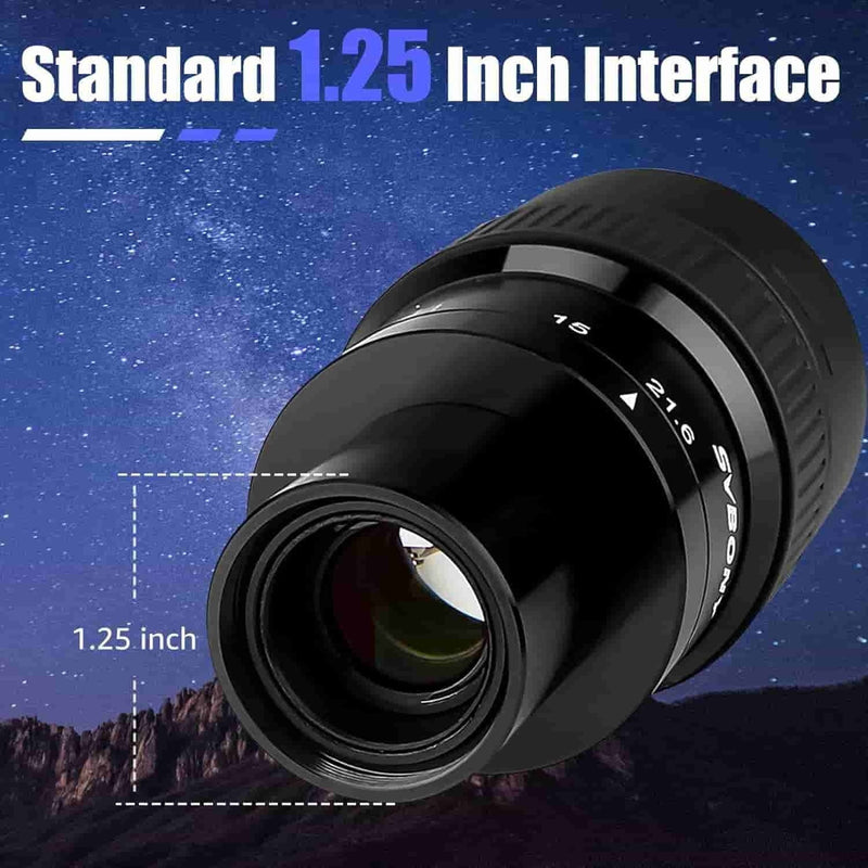 SVBONY SV191 7.2-21.6mm Zoom Eyepiece - 1.25"