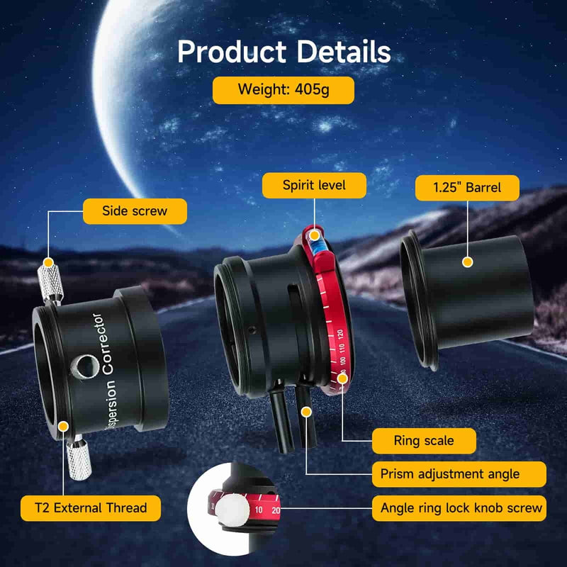 SVBONY SV199 ADC Atmospheric Dispersion Corrector - 1.25"