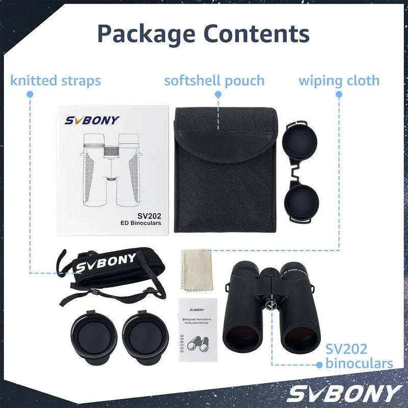 SVBONY SV202 8x42 ED Binoculars