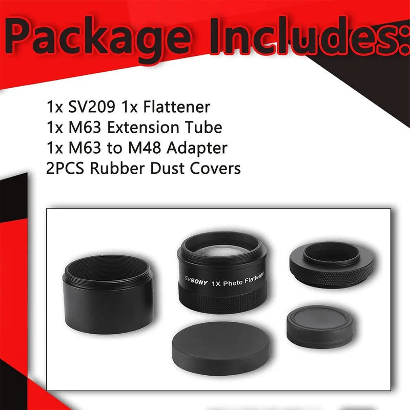 SVBONY SV209 1.0X Field Flattener for SV550 80F6