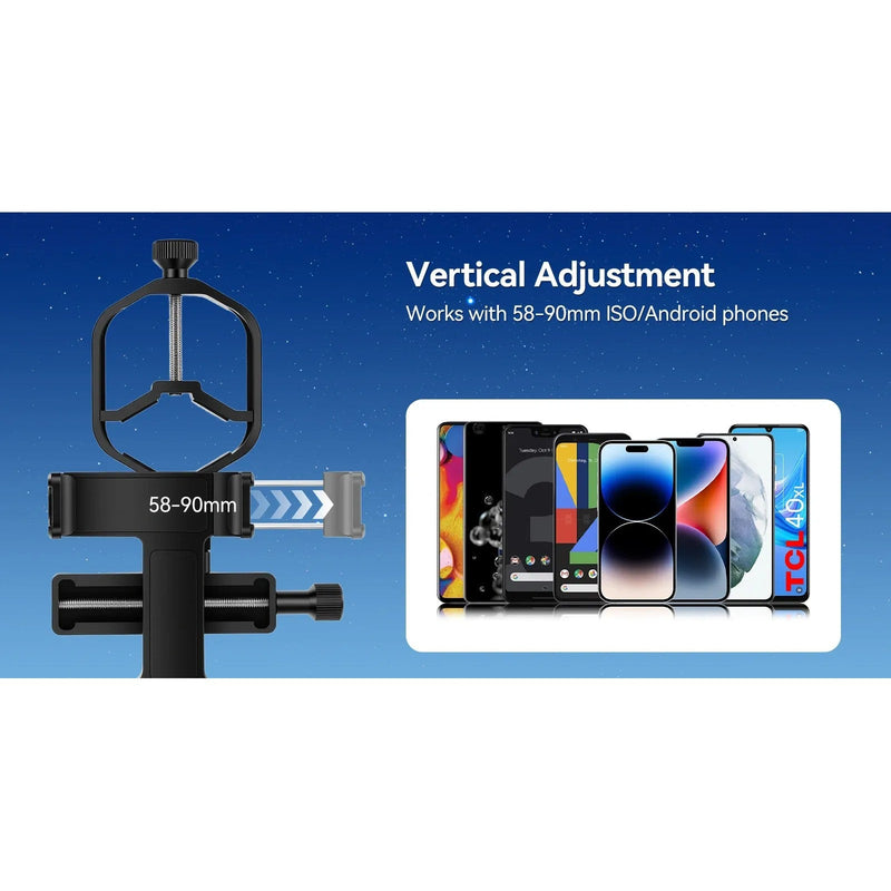 SVBONY SV214 Pro 3-Axis Phone Adapter Universal Clamp 44mm-64mm