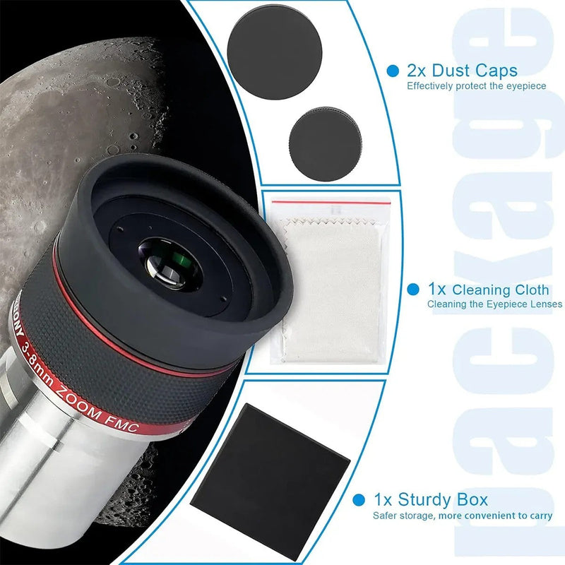 SVBONY SV215 3-8mm Clickstop Zoom Eyepiece - 1.25"