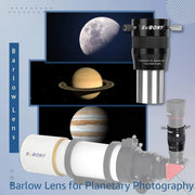 SVBONY SV216 2X 4-Element Barlow Lens - 1.25"