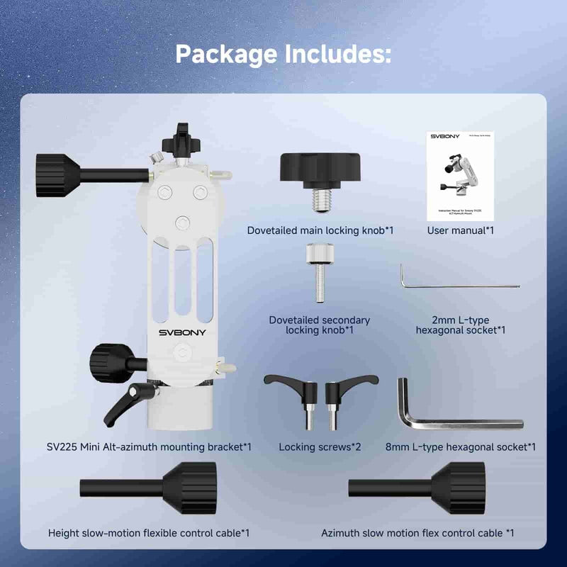 SVBONY SV225 Mini Alt-Azimuth Telescope Mount