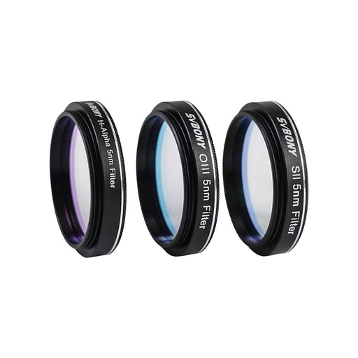 SVBONY SV227 SHO 5nm H-Alpha OIII SII Narrowband Filter Set - 1.25"