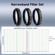 SVBONY SV227 SHO 5nm H-Alpha OIII SII Narrowband Filter Set - 1.25"