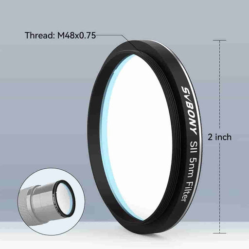 SVBONY SV227 SII 5nm Narrowband Filter - 2"