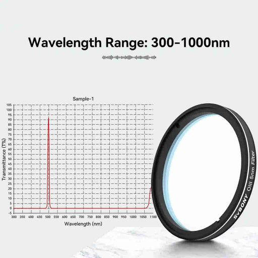 SVBONY SV227 OIII 5nm Narrowband Filter - 2"