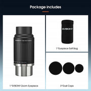 SVBONY SV230 8-20mm Super Zoom Aspheric Eyepiece - 1.25"