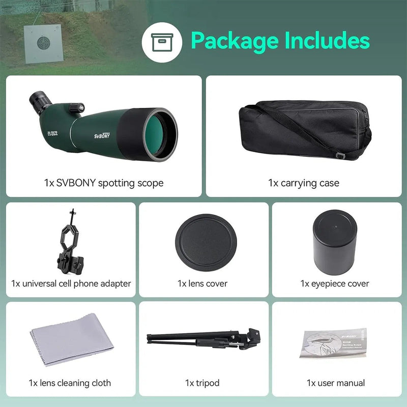 SVBONY SV28 25-75x70 HD Spotting Scope