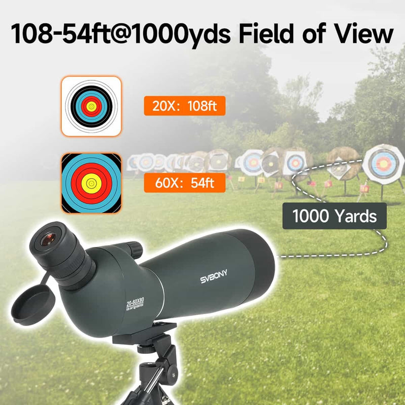 SVBONY SV28A 20-60x80 Spotting Scope