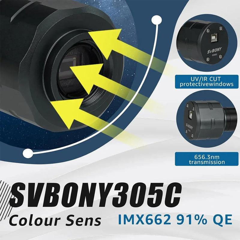 SVBONY SV305C Color Telescope Camera IMX662