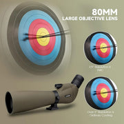 SVBONY SV401 20-60x80 Spotting Scope Army Green