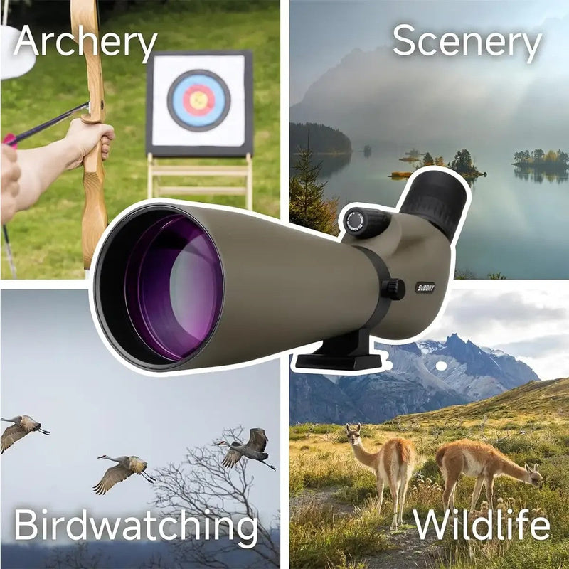 SVBONY SV401 20-60x80 Spotting Scope Army Green