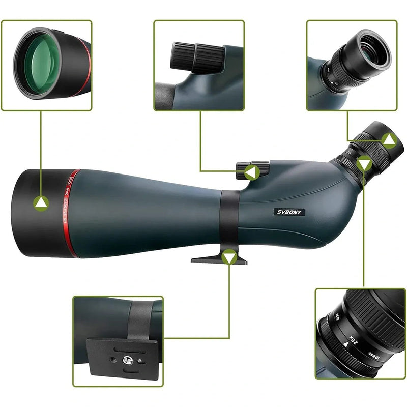 SVBONY SV406 25-75x100 HD Spotting Scope