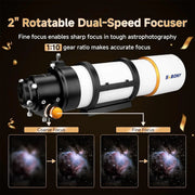 SVBONY SV48P 90mm f/5.5 Achromatic Refractor Telescope OTA