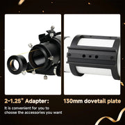 SVBONY SV48P 90mm f/5.5 Achromatic Refractor Telescope OTA