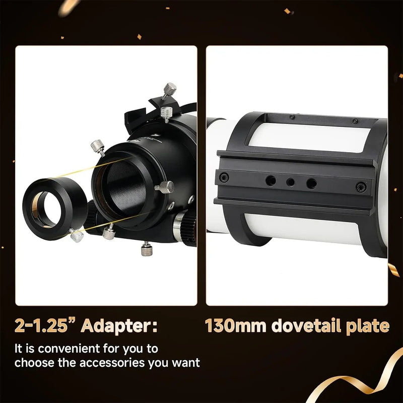 SVBONY SV48P 90mm f/5.5 Achromatic Refractor Telescope OTA