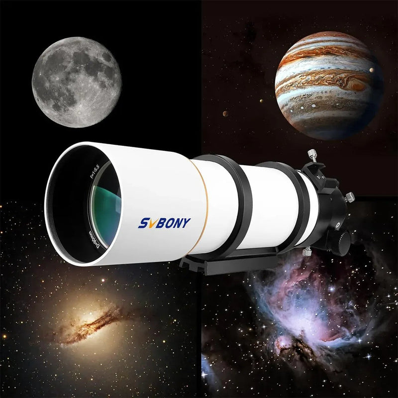 SVBONY SV48P 90mm f/5.5 Achromatic Refractor Telescope OTA