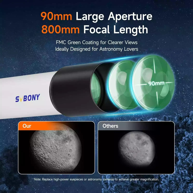SVBONY SV520 Astronomy Telescope Complete Kit for Beginners