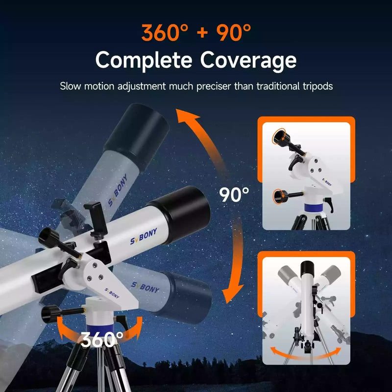 SVBONY SV520 Astronomy Telescope Complete Kit for Beginners