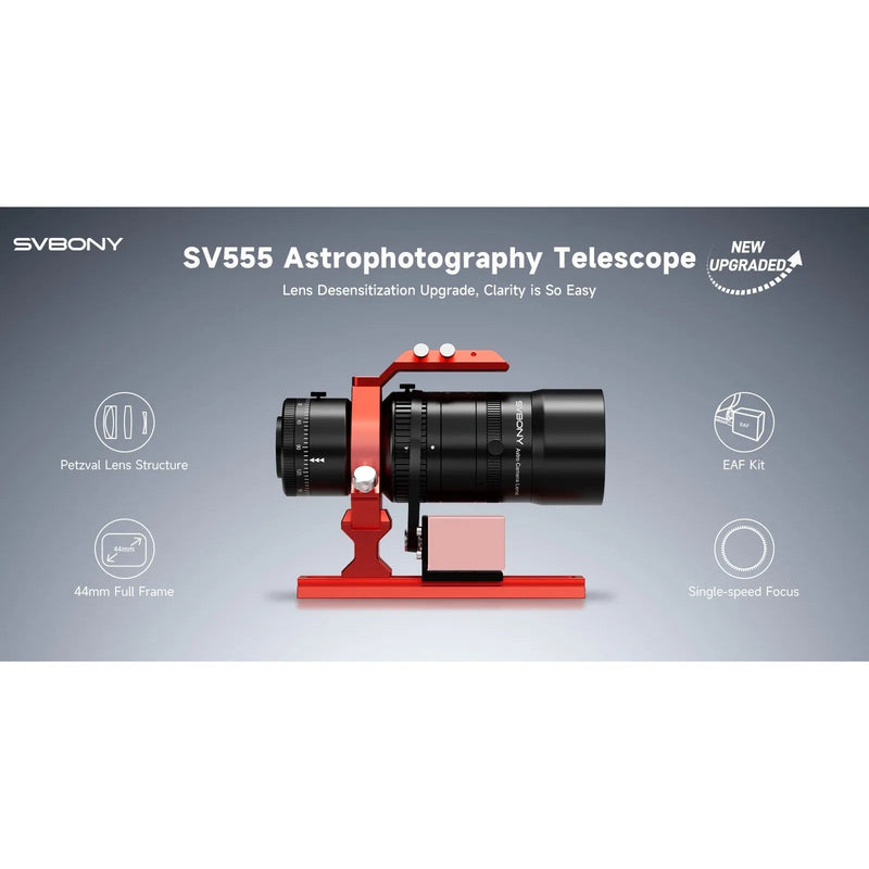 SVBONY SV555 54mm f/4.5 Petzval APO Astrograph Lens